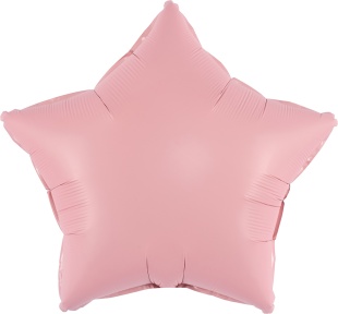 Шар (30''/76 см) Звезда, Розовый, Сатин, 1 шт. в уп.