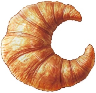 Шар (30''/76 см) Фигура, Круассан, 1 шт.